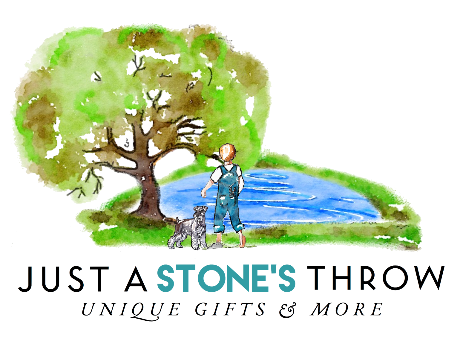 Just a Stone's Throw transparent PNG (boy lake) Unique